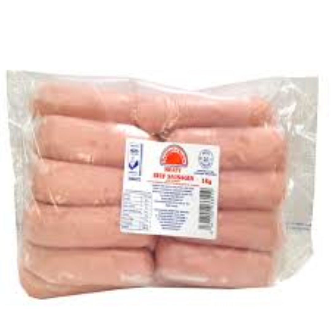 FCL MEATY BEEF SAUSAGES 1KG